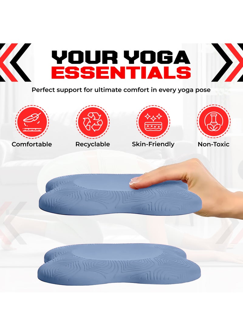 2PCS Yoga Knee Pads for Women & Men, Extra Thick Foam Exercise Pads, Non-Slip Gym Cushion for Knees, Elbows & Hands, Lightweight & Durable Workout Accessories, Yoga Essentials (Blue) - pzsku/Z8A0CA7F4E555488750CAZ/45/_/1735016798/9762e3c5-aa12-4591-963b-c5a190f91f26