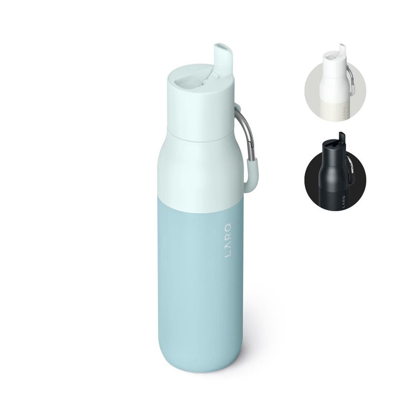 LARQ Bottle Flip Top 25 oz - Insulated Stainless Steel Water Bottle With Straw | BPA Free | Reusable Water Bottle for Sports, Gym, and Travel | Keep Drinks Cold for 24 Hours, Seaside Mint - Image 1