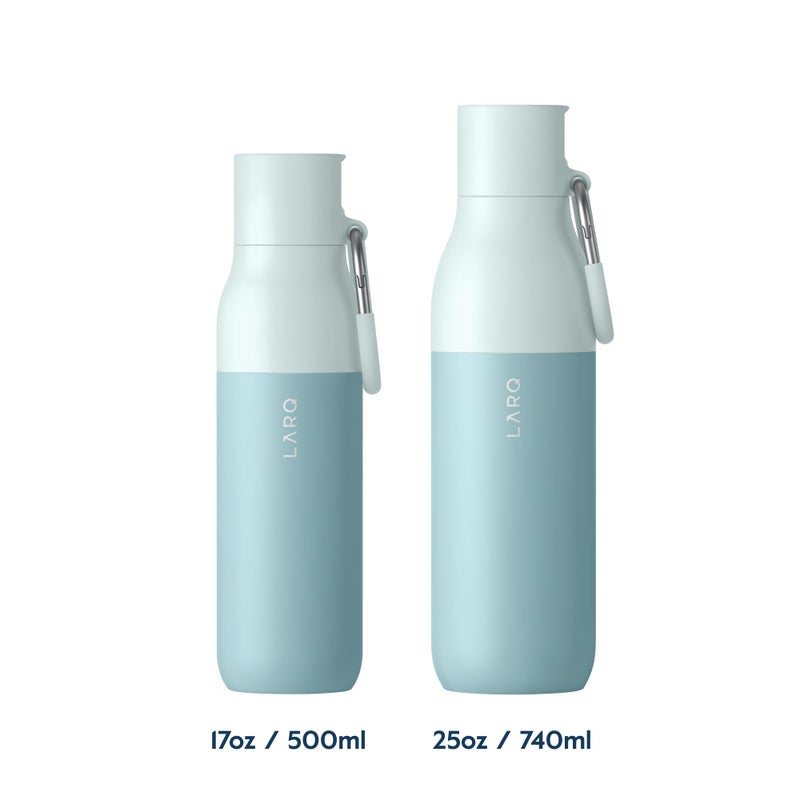 LARQ Bottle Flip Top 25 oz - Insulated Stainless Steel Water Bottle With Straw | BPA Free | Reusable Water Bottle for Sports, Gym, and Travel | Keep Drinks Cold for 24 Hours, Seaside Mint - Image 2