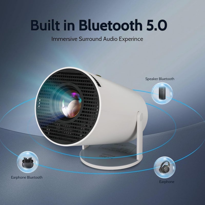 BIGASUO جهاز عرض ذكي مع أندرويد 11 جهاز عرض HD 1080P 4K WiFi6 BT مسرح منزلي جهاز عرض فيديو قاعدة قابلة للدوران 180° تصحيح كاينستون للهواتف المحمولة عصا التلفاز (BGP17) - Image 2
