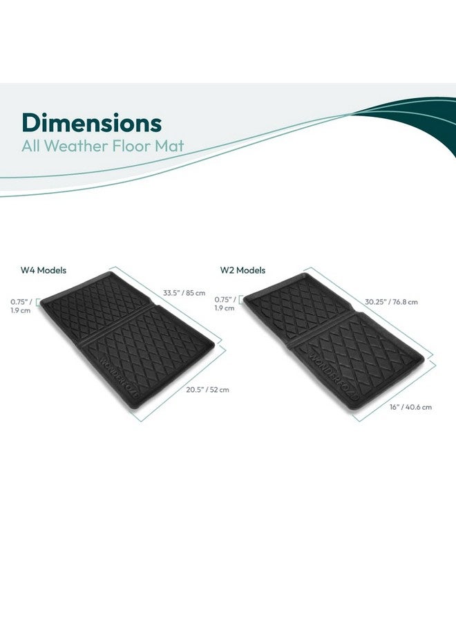 WONDERFOLD All Weather Mat W2 Stroller Wagon Accessory Made from TPE to Protect Wagon from Dirt and Water (Fits Only W2 Models) - 30” Length x 16” Width x .75” Height - Image 5