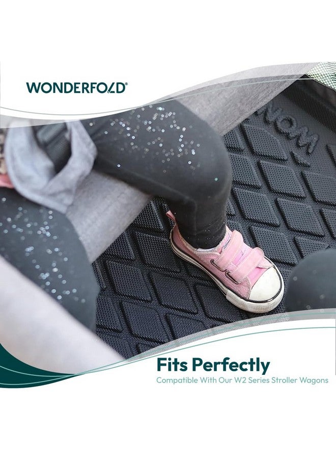 WONDERFOLD All Weather Mat W2 Stroller Wagon Accessory Made from TPE to Protect Wagon from Dirt and Water (Fits Only W2 Models) - 30” Length x 16” Width x .75” Height - Image 2