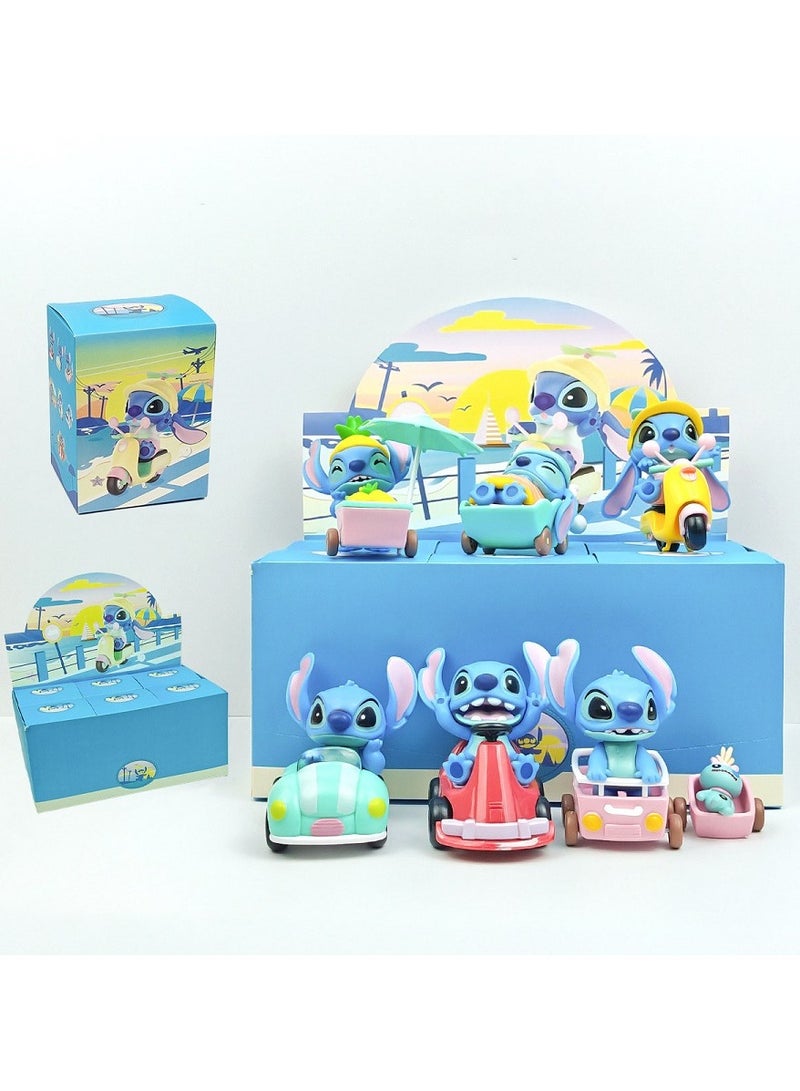 HALAMODO Mystery Box! 6-Piece Stitch's Travel Odyssey Blind Box Series,PVC Figure, Birthday Surprise for Desktop Display - Image 1