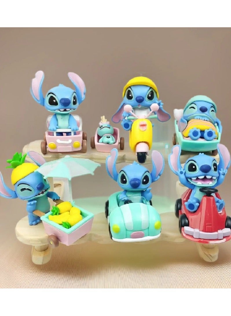 HALAMODO Mystery Box! 6-Piece Stitch's Travel Odyssey Blind Box Series,PVC Figure, Birthday Surprise for Desktop Display - Image 2