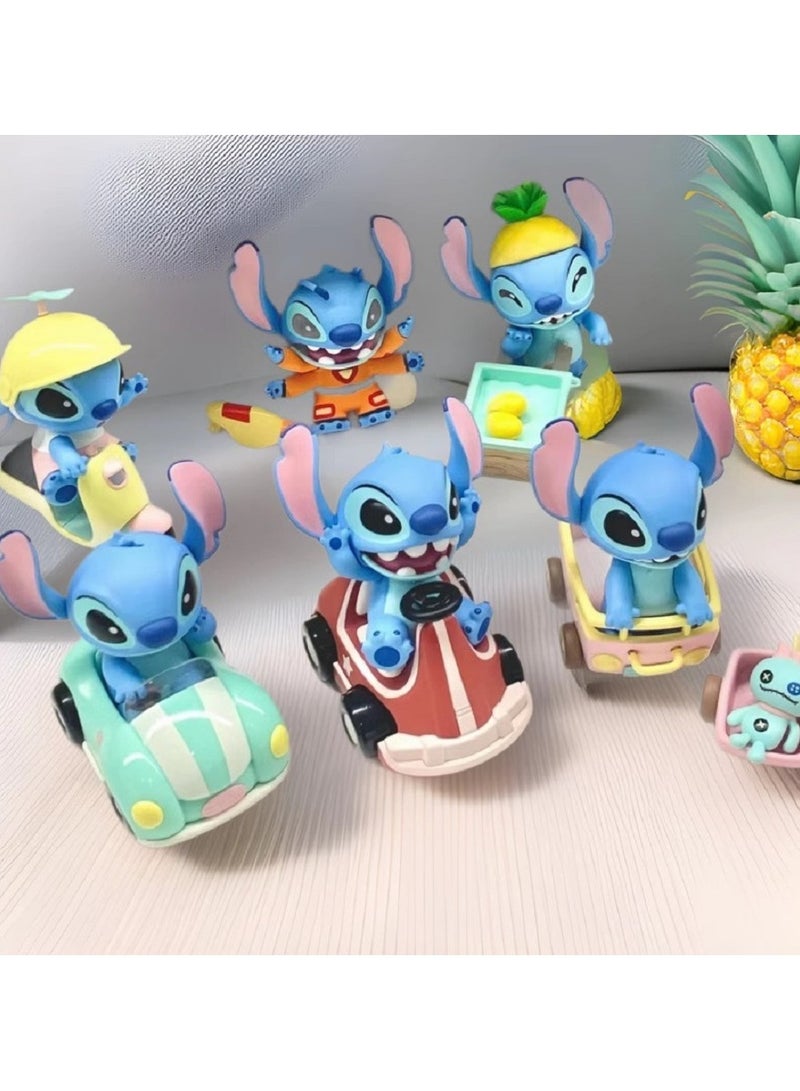 HALAMODO Mystery Box! 6-Piece Stitch's Travel Odyssey Blind Box Series,PVC Figure, Birthday Surprise for Desktop Display - Image 3