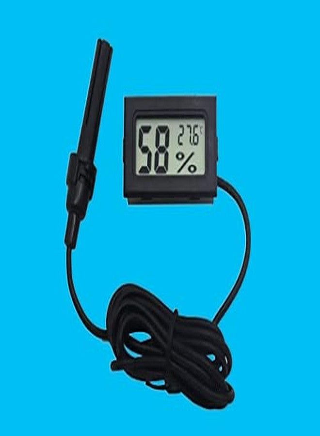 مقياس حرارة ورطوبة رقمي صغير بشاشة LCD من AP Traders، مناسب للاستخدام الداخلي، مزود بمستشعر رطوبة. - Image 1