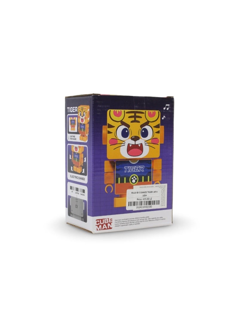 Hero Dancing Cube Man Robot Toy – Tiger - Image 2