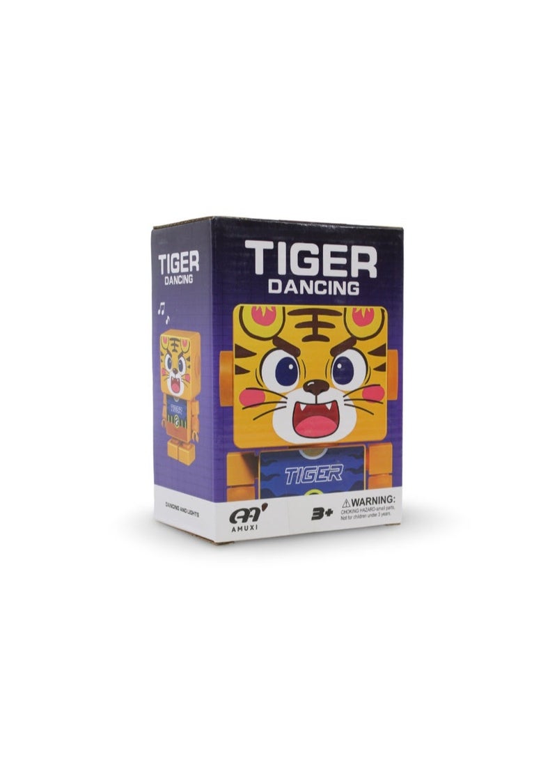 Hero Dancing Cube Man Robot Toy – Tiger - Image 1
