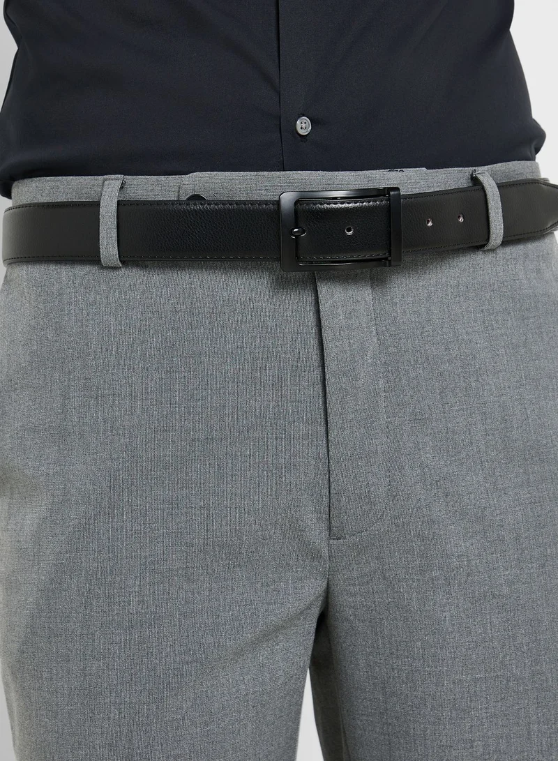 Robert Wood Genuine Grain Leather Formal Belt