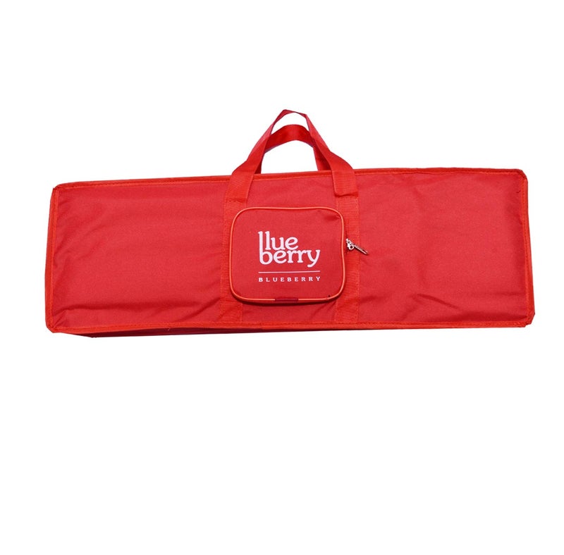 Blueberry KB-20 Padded Gig Cover Keyboard Bag & Dust Cover Compatible with Casio SA-80, Casio SA-81, Casio SA-78, SA-77, SA-76 Keyboard Models (RED) - Image 2