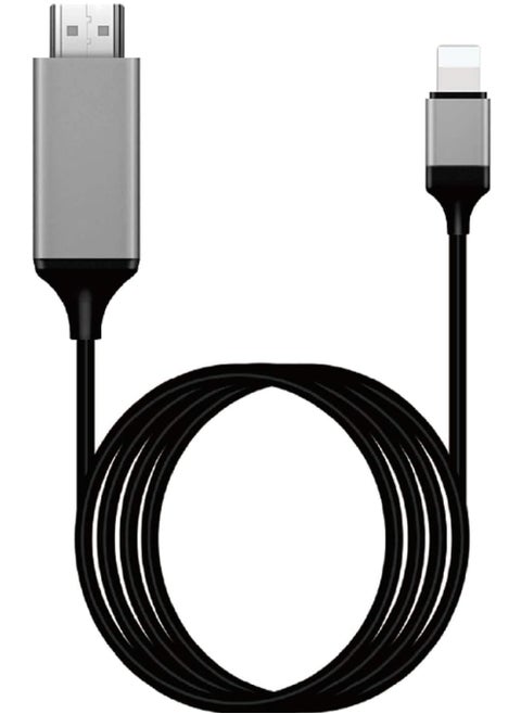 [Apple MFi Certified] Lightning to HDMI Adapter for Phone to TV Compatible with iPhone 14/13/12/11/X/8/ iPad Sync Screen Connector Directly Connect on HDTV/Monitor/Projector NO Need Power Supply