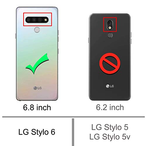 Osophter for LG Stylo 6 Case Clear Transparent Reinforced Corners TPU Shock-Absorption Flexible Cell Phone Cover for LG Stylo 6(Big Sun Flower) - Image 2