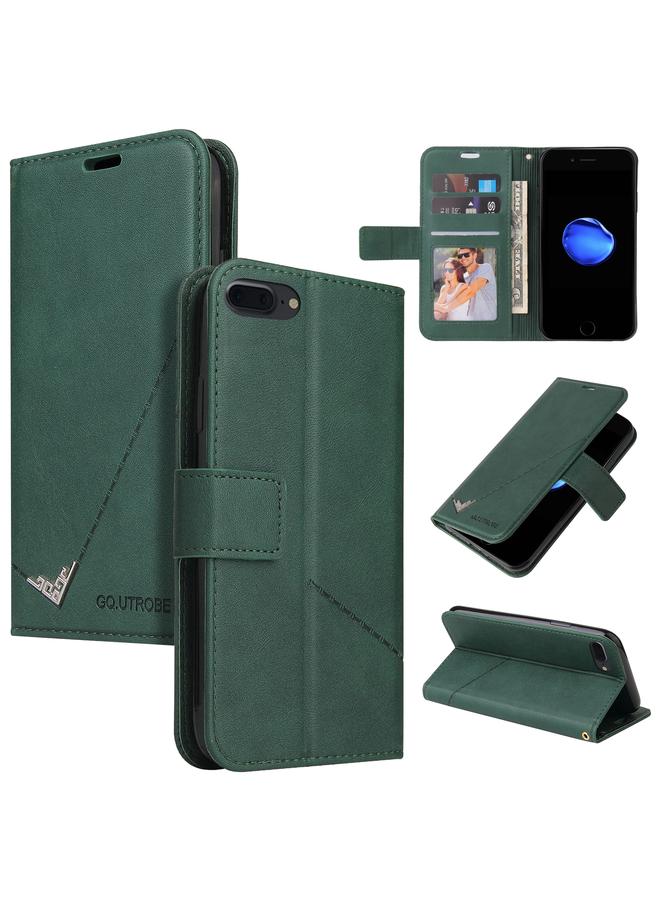 Right Angle Leather Phone Case For iPhone 7 Plus / 8 Plus