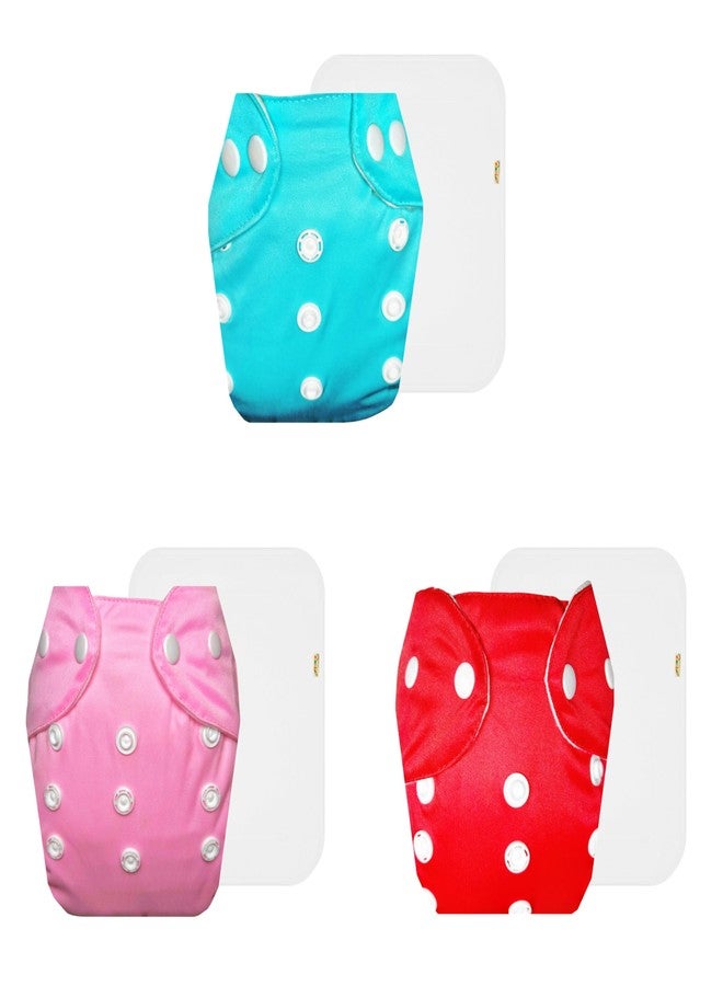 حفاضات دمبلدو لايت القماشية مع حشوة قطنية (عبوة من 3) | مضادة للحساسية | فوطة ماصة بست طبقات | مناسبة للسفر | للاستخدام طوال اليوم | من 3 أشهر إلى سنتين | للجنسين - Image 1