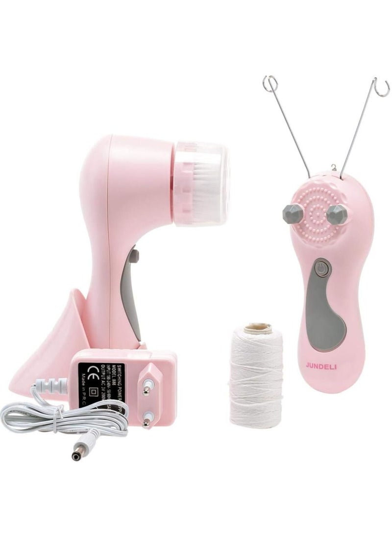 Jundeli - Jundeli 2 in 1 Rechargeable Hair Threader & Facial Cleanser JDL-80IA - Image 1