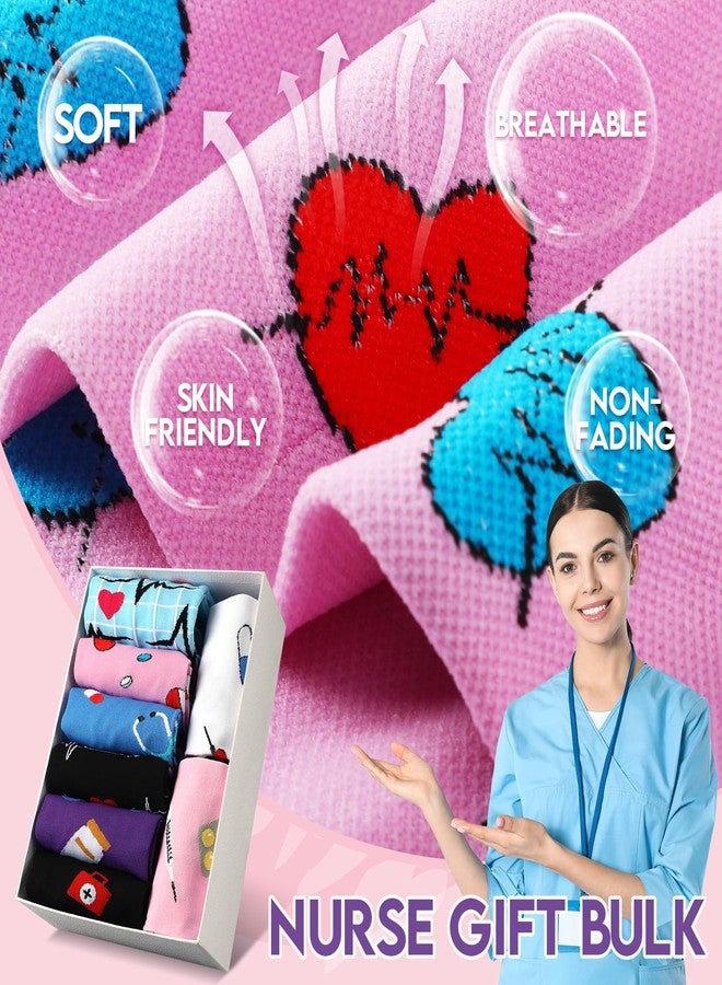 Bunnycool 8 Pairs Nurse Plus Size 20-30 mmHg Compression Socks Ma Week Gift - Image 5