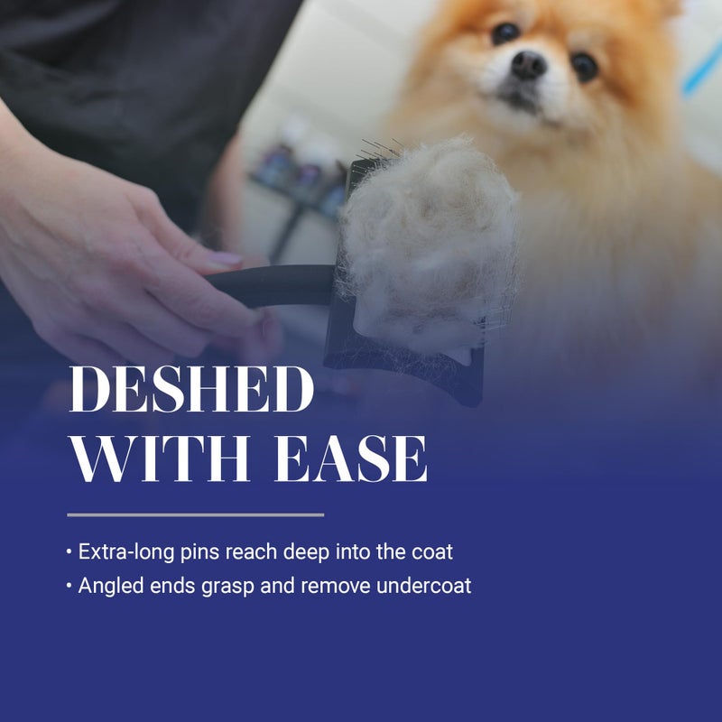 Chris Christensen Big K Dog Slicker Brush for Dogs (Goldendoodles, Labradoodles, Poodles), Groom Like a Professional, Fluff Detangle Style, Saves Time Energy, Black, Medium - Image 4