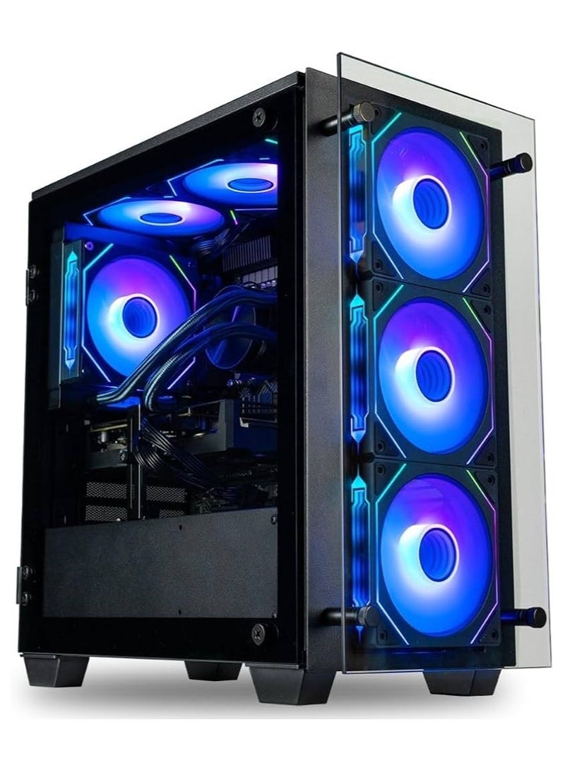 AJYAL RTX 5060 Gaming PC Core I5-12400F Processor/16GB RAM/1TB SSD /Windows 11 Pro/ Nvidia Geforce RTX 5060 Graphic Card / RGB Fans Black case Black - Image 1