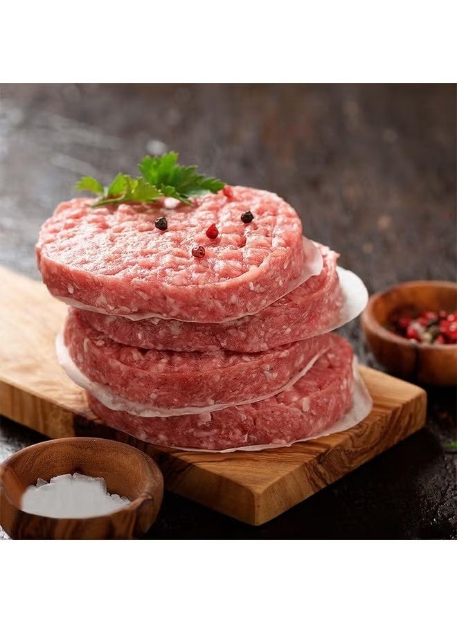 200 قطعة من ورق البرجر الدائري مزدوج الجوانب، ورق برجر مقاس 4 بوصات لفصل قطع البرجر والكوكيز والمزيد - Image 3