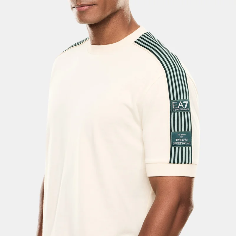 EA7 Emporio Armani Beige Men's Logo Series T-Shirt for Men | Best Price UAE