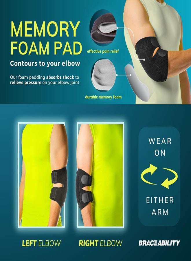 BraceAbility Bursitis Elbow Pad Brace | Compression Arm Sleeve Wrap with Padded Soft Support Cushion for Olecranon Joint Pain, Bursa Protection, Arthritis & Tendonitis Relief (L/XL) - Image 4