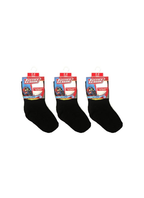 Justice league Batman Sock Solid 2-4Y Pair of 9 Set of 1
