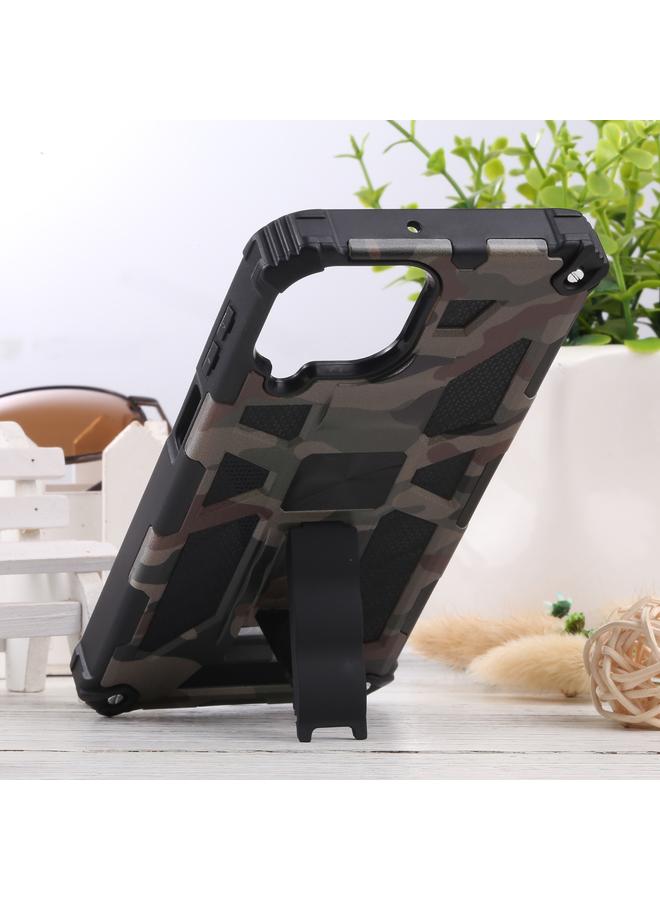 erorex Case For Samsung Galaxy M33 5G Camouflage Armor Kickstand TPU + PC Magnetic Phone Case - Image 5