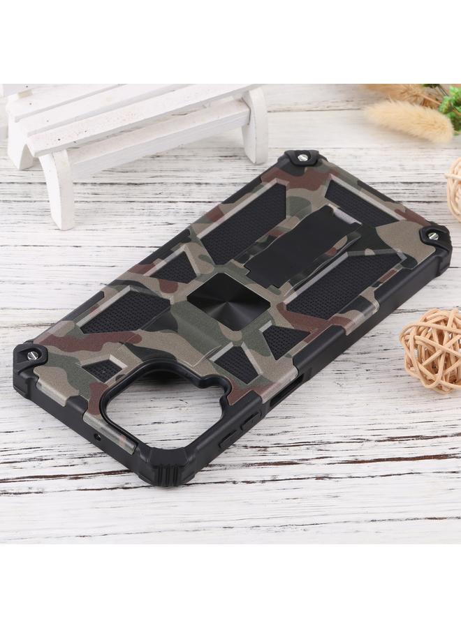 erorex Case For Samsung Galaxy M33 5G Camouflage Armor Kickstand TPU + PC Magnetic Phone Case - Image 4