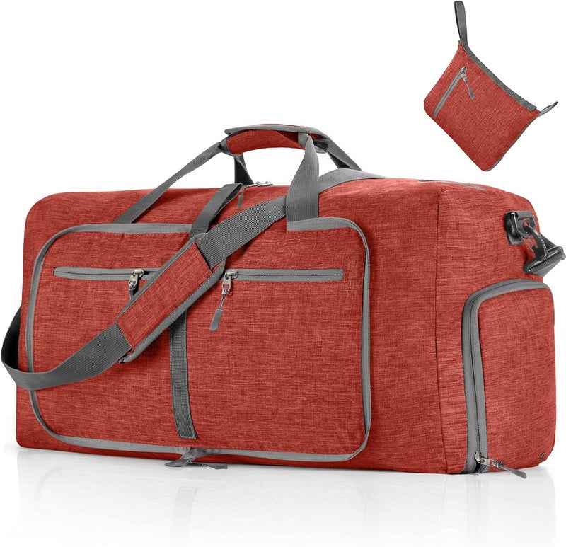 Vomgomfom Travel Duffle Bag for Men, 65L Foldable Travel Duffel Bag with Shoes Compartment Overnight Bag for Men Women Waterproof & Tear Resistant - Image 1