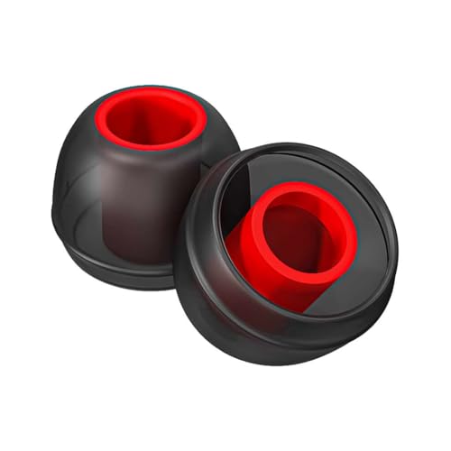 AUDIOCULAR AuraFit Silicone Eartips for IEMs – Universal Fit, Enhanced Comfort, Superior Noise Isolation, 3 Sizes (S/M/L), Compatible with in-Ear Monitors, Black - Image 1