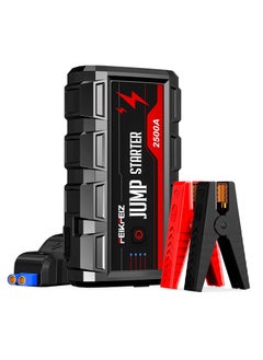 FEIKFEIZ Car Jump Starter 2500A Peak 22800mAh 12V Super Safe Jump Starter(Up to All Gas, 8.0L Diesel Engine), with USB Quick Charge 3.0  - Image 2