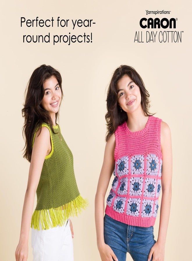 Caron All Day Cotton - 3 Pack of 173 Yards/3.52 oz Mauve 100% Mercerized Cotton Yarn - Image 4