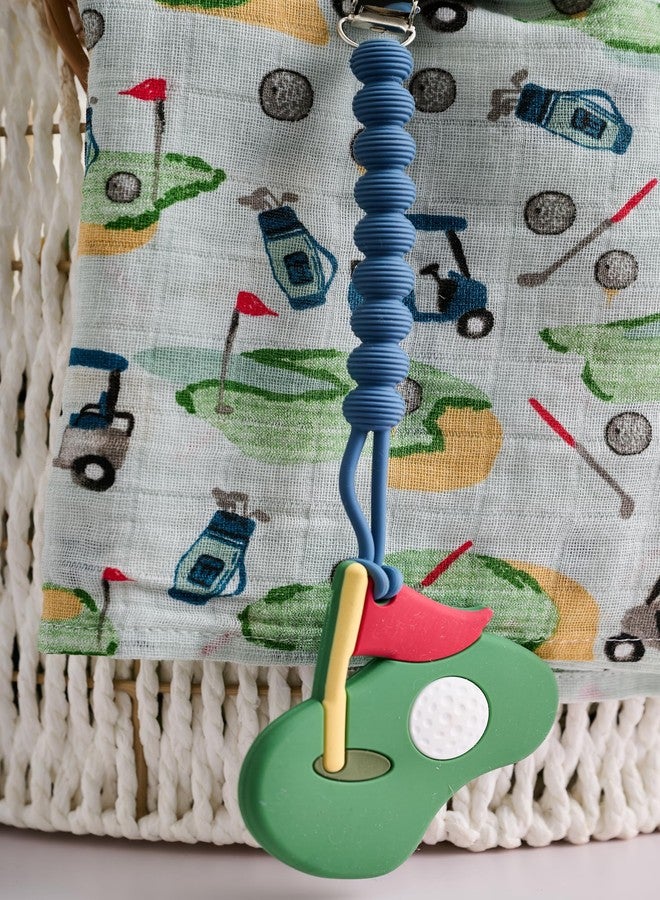 Mud Pie Muslin Swaddle, Golf , 47x47 Inch (Pack of 1) - Image 5