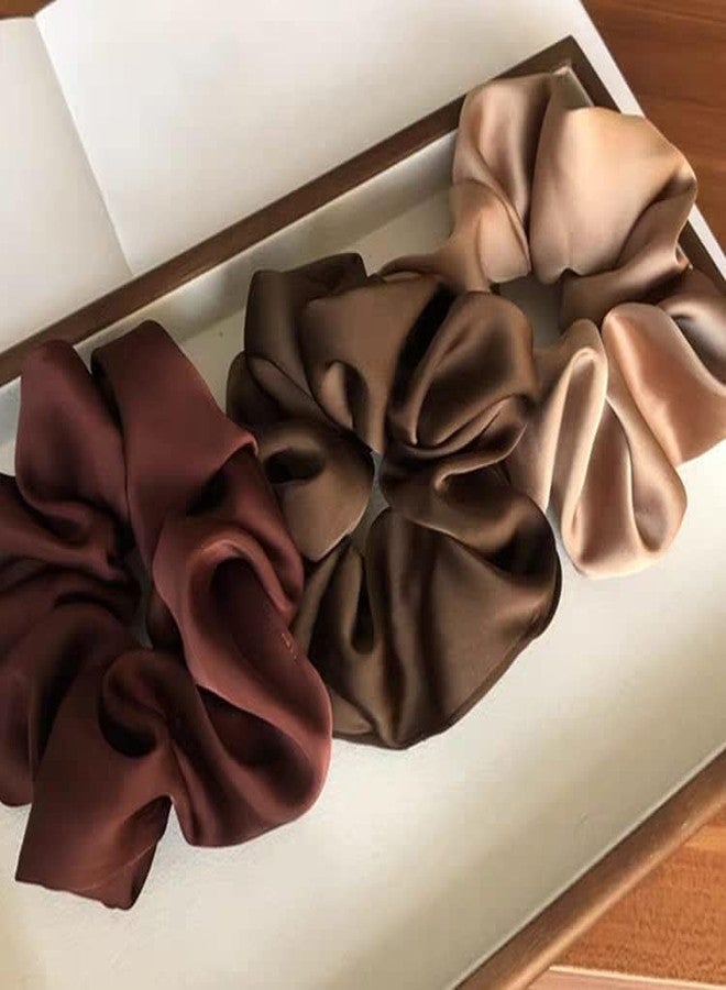 RECTYO GALLERY 6 Pieces LUXURY Hair Scrunchies, Silky Satin Scrunchies Elastic Hair Tie Gift for Women Girls Bridesmaids (SIX COLOR SET) - Image 4