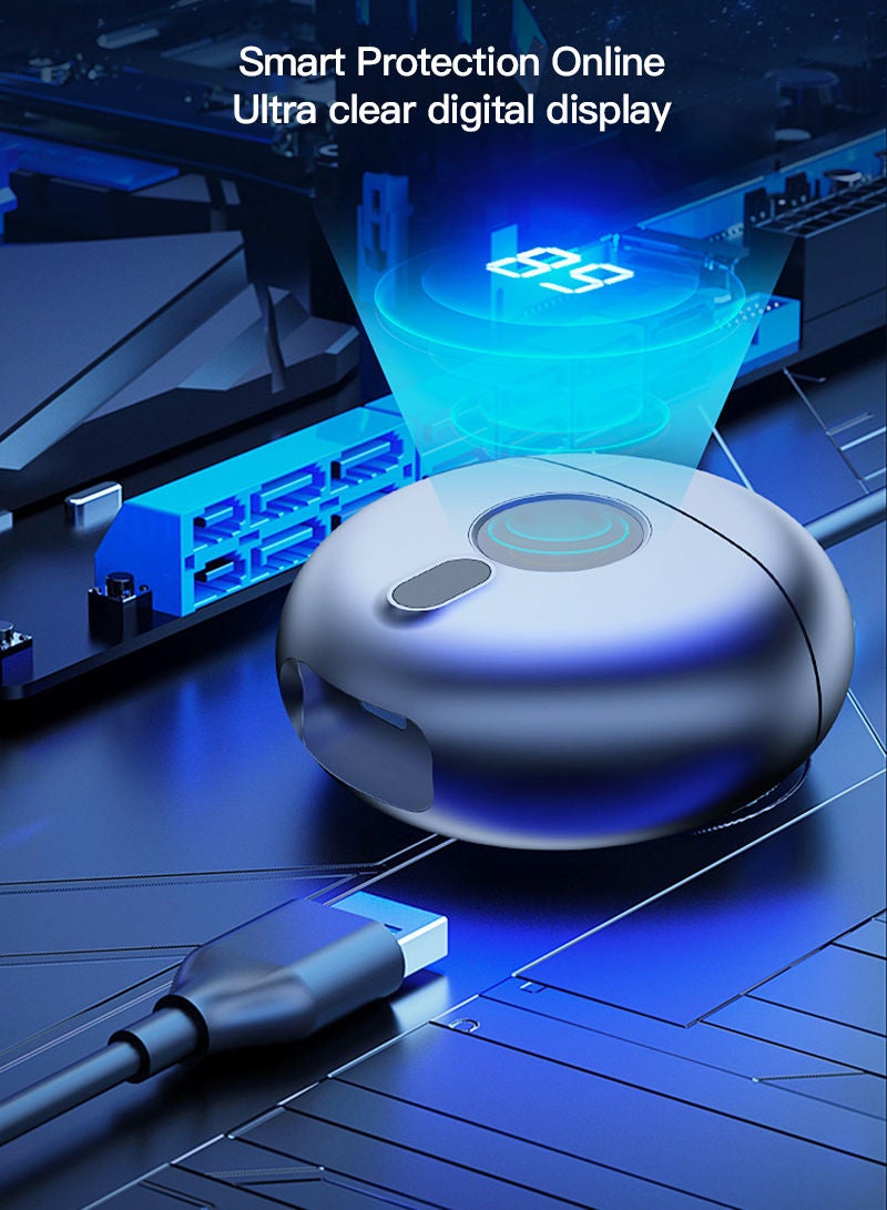 شاربدو شارب أكثر من الرجال الكهربائية المحمولة السفر ماكينة حلاقة ، ميني جيب الرجال ماكينة حلاقة ، 360 درجة سطح عائم اللاسلكي مصغرة آلة الحلاقة القابلة لإعادة الشحن ، للماء - Image 5