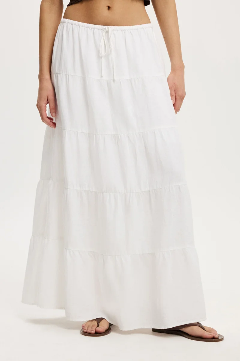 Cotton On  Haven Multi Tiered Maxi Skirt for Women | Best Price UAE