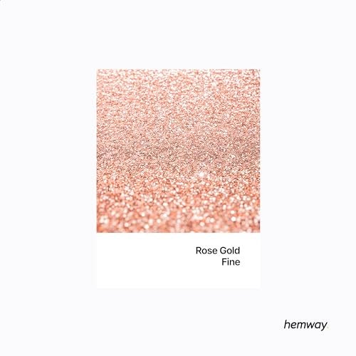 Hemway Craft Glitter 100g / 3.5oz Glitter Flakes for Arts Crafts Tumblers Resin Epoxy Scrapbook Glass Schools Paper Halloween Decorations - Fine (1/64" 0.015" 0.4mm) - Rose Gold - Image 2