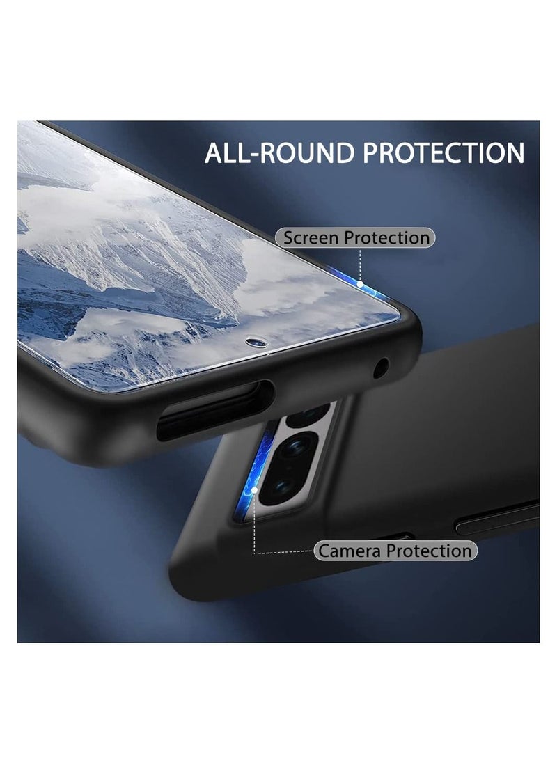 Google Pixel 7 Pro Soft Matte Black Soft flexible TPU back Cover Designed for Google Pixel 7 Pro Black Cover  - Image 4