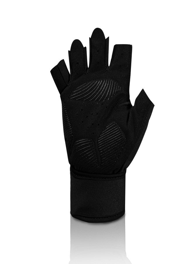 BADOWL Gym Gloves for Men & Women with Wrist Support Accessories | Gloves for Professional Weightlifting, Cycling & General Workout (Orange - XL) - Image 4
