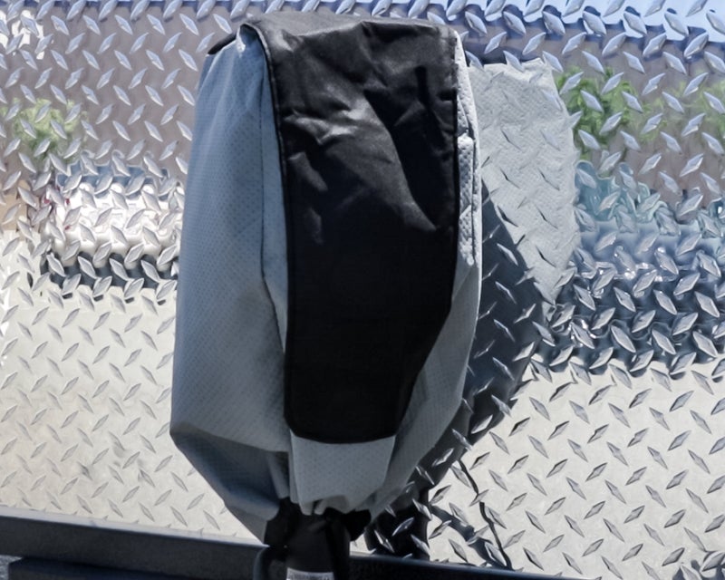 Camco EAZ-Lift Electric Tongue Jack Head Cover - Features 3 Layers of Water-Resilient Breathable Material & Adjustable Drawstring Closure - Measures 18” (H) x 7.5” (W) x 8.5” (L) (48356) - Image 4