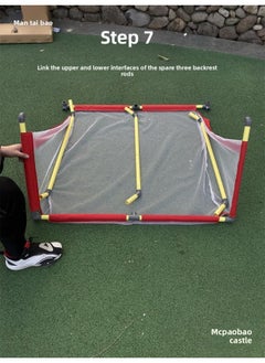 Generic Children's Hockey Toy Kindergarten Inductive Training Ice Hockey Props Outdoor Sports Parent-Child Mutual Mai Taibao-Color:108*75 Stick Ball Door 1 Piece  - Image 5