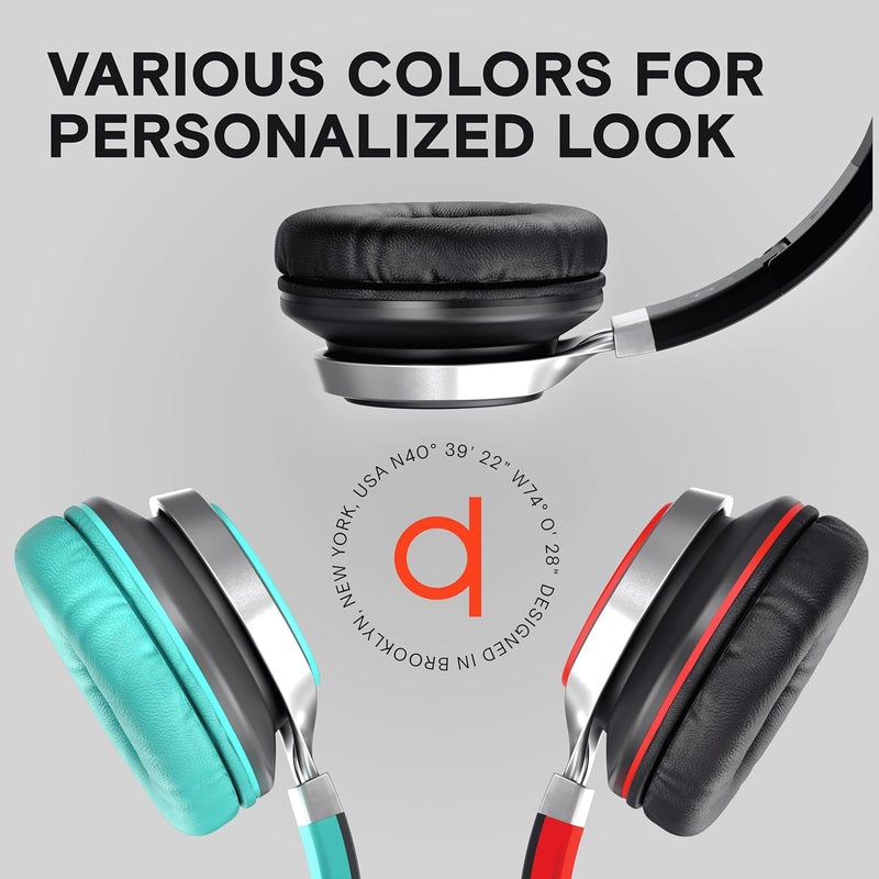 Artix CL750 Wired Headphones with Mic & Volume Control — Noise Isolating On-Ear Headphones for Computer and Laptop Wired, Plug in Corded Headphone Over Ear with Wire (Foldable, Aux Jack 3.5mm) - Image 5