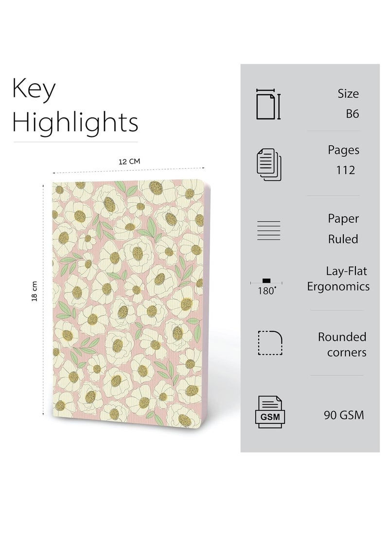 FACTOR NOTES - دفتر ملاحظات صغير مسطر مقاس B6، سمك 90 جم/م2، 112 صفحة - Image 1