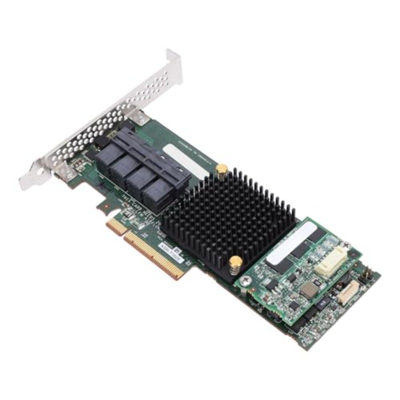 SAS RAID Controller Card, ASR 71605 Array Card 4 Port 8643 1GB Cache 6GB PCIE X8 High Speed Interface, Plug and Play - Image 1