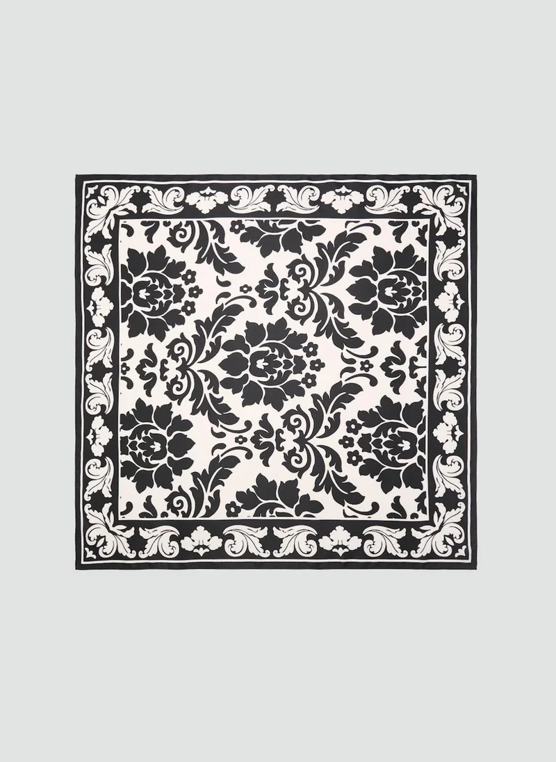 MANGO Printed Lightweight Scarf