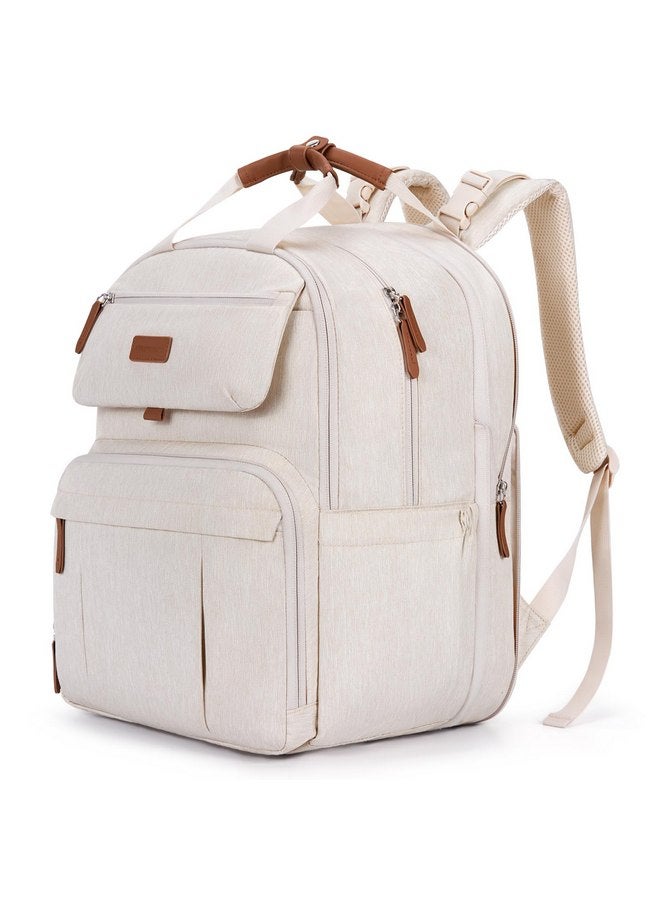 MOMMORE mommore Diaper Bag Backpack, Large Diaper Bag Expandable for 2 Kids/Twins, Durable Baby Bag with Changing Pad, Water Resistant Travel Diaper Backpack for Mom Dad - Image 1
