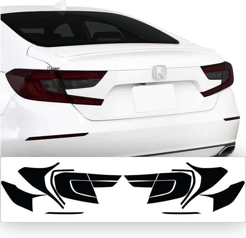 BOGAR TECH DESIGNS Precut Tail Light Rear Reflector Tint Kit for Honda Accord 2018-2022, Dark Smoke - Image 1