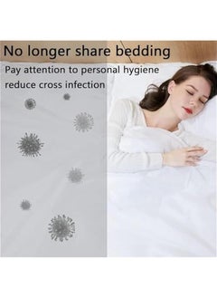 RYNX Travel 4 Bed Sheets Set Disposable for TravelDisposable Bed Sheets Quilt Cover and Pillow case Set for Hotel and TravelPortable Disposable SheetDisposable Bedding Set  - Image 2