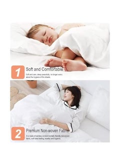 RYNX Travel 4 Bed Sheets Set Disposable for TravelDisposable Bed Sheets Quilt Cover and Pillow case Set for Hotel and TravelPortable Disposable SheetDisposable Bedding Set  - Image 3