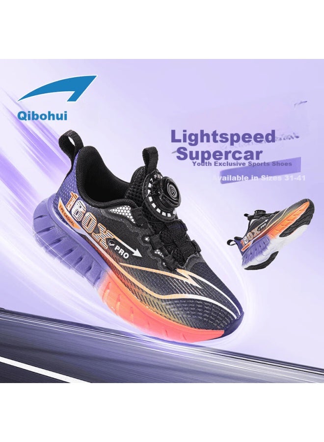 7-PE Qibohui Boys' Mesh Breathable Sports Shoes Spring Summer New Casual Running Shoes For Boys And Older Children - Image 1
